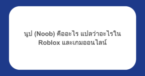 นูป (Noob) คืออะไร แปลว่าอะไรใน Roblox และเกมออนไลน์